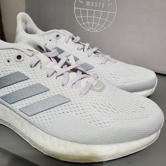 Adidas Pureboost 21 Women's Sz 6 White GZ3006 Running Sneakers BNIB - Picture 2 of 10